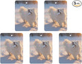 5PCS Car Air Freshener Hanging Personalized Double Sided Snowy Samoyed Car Fresheners Long Lasting New Cars Scents Cute Automotive Freshies for Closets Drawers (tea)