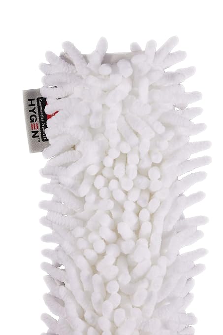 Rubbermaid Commercial Products HYGEN Quick-Connect Flexible Dusting Wand with Microfiber Sleeve White Flexible Dusting for Office/School/Stadium/Lobby/Restaurant