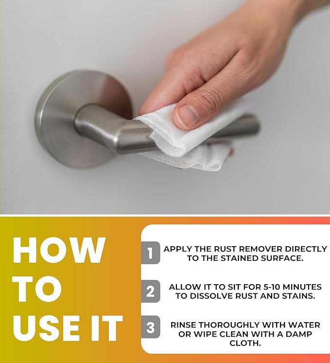 Iron Out Rust Remover Spray 16 oz + 28 oz Powder Bundle with Microfiber Cloth - Rust Stain Remover - Hard Water Toilet Stain Cleaner - Dissolves Rust on Tubs Sinks and Showers - (4 Items)