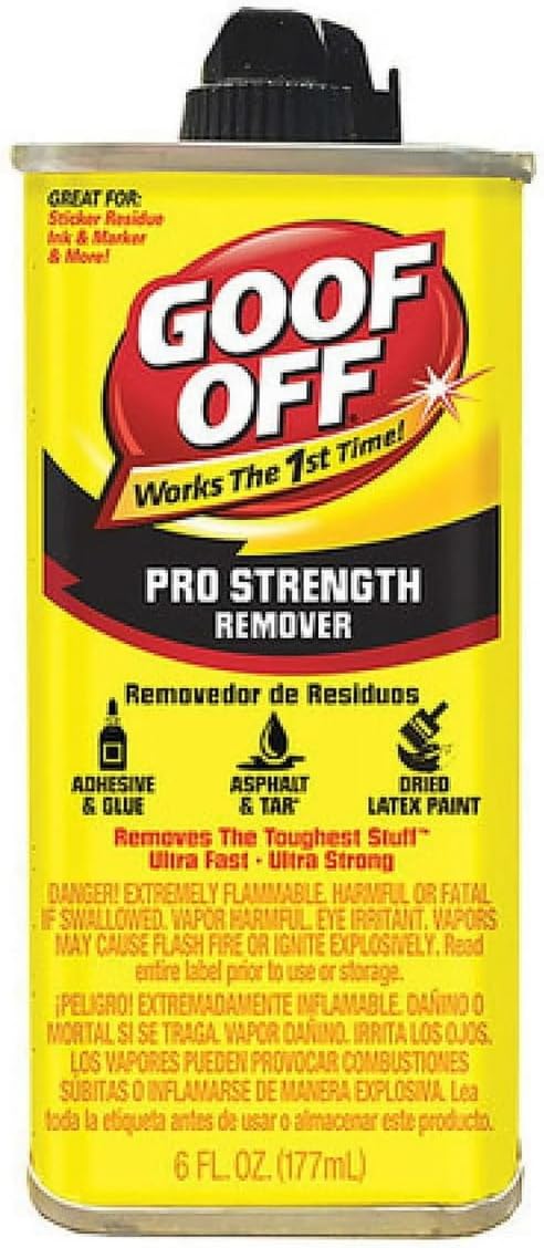 Pro Strength Adhesive Remover – 6 oz (Pack of 3) | Removes Stickers Paint Grease Tar Gum &amp More | Heavy-Duty Cleaner for Home Auto Garage &amp DIY Projects