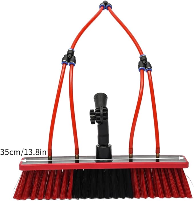 Window Cleaning Poles Water Fed Brush Window Solar Panel Cleaning Washing Pole w/ 20m Pipe Cleaning Extendable Telescopic Pole Water Fed Brush Spray Washer