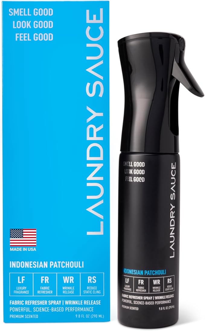 Laundry Sauce Fabric Refresher Spray Indonesian Patchouli Odor-Fighting Fabric Refresher Fragrance and Laundry Scent 9.8 fl oz