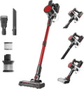 DUMOS Cordless Vacuum Cleaner Lightweight Stick Vacuum Cleaners for Home Powerful Suction &amp LED Lights Rechargeable Battery for Carpets Pet Hair Hardwood Floors