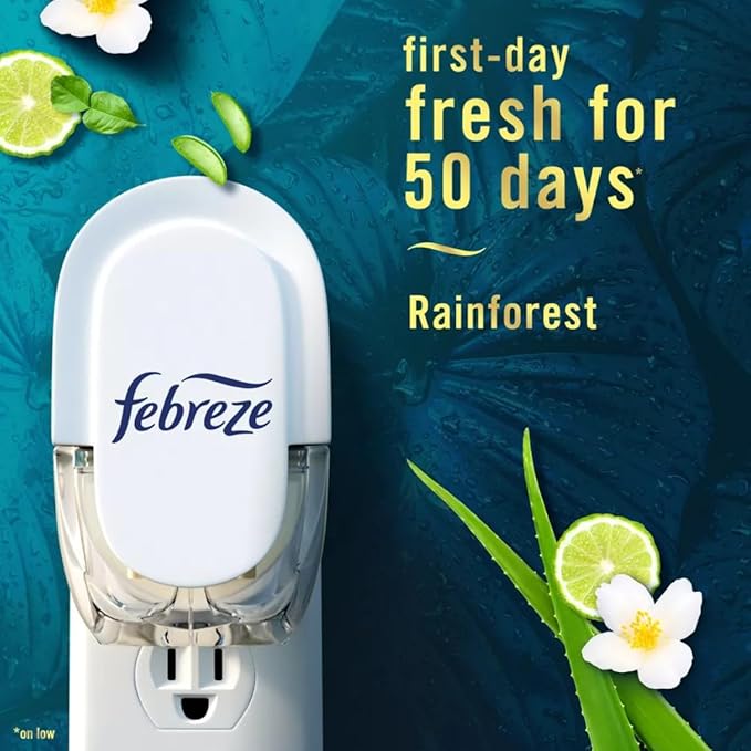 Feb-reze Luxe Plug Dual Refill Air Freshener - Rainforest - 1.75 fl oz - 2 count
