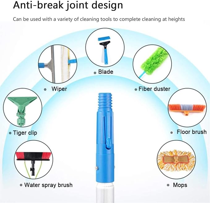 Window Cleaning PoleExtendable Window Cleaning KitWater/Hose Fed PoleWindow Cleaning Brush EquipmentCleaning Photovoltaic and Solar Panels