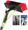 3-12M Window Cleaning Pole Window Cleaner Kit Water/Hose Fed Pole Window Cleaning Brush Equipment Cleaning Photovoltaic and Solar Panels/12M Rod/30Cm Brush Head