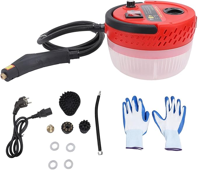 Handheld Steam Cleaner 2500W High Pressure High Temperature Steam Cleaner 1400ml Portable Steamer Cleaning Machine for Home Kitchen Car Beauty Salon (US Plug 110V)