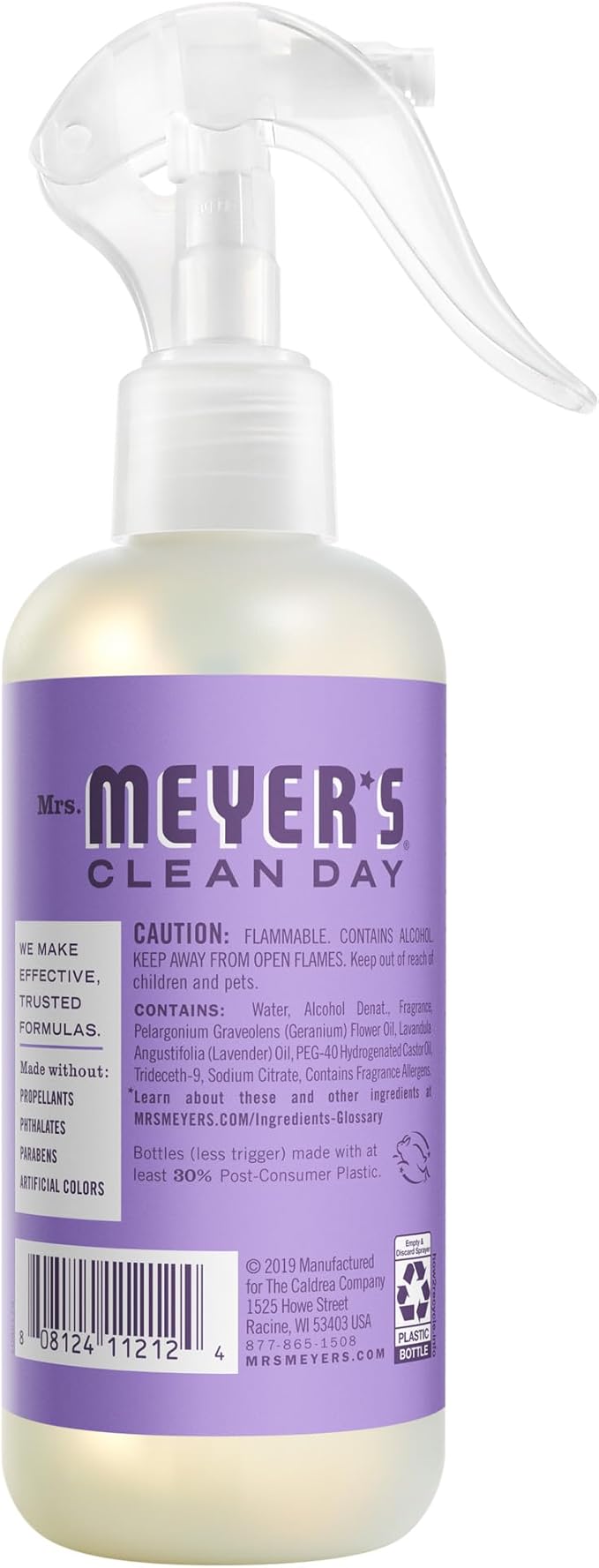 MRS. MEYER'S CLEAN DAY Room Spray Lilac Scent 8 Fl Oz Bottle