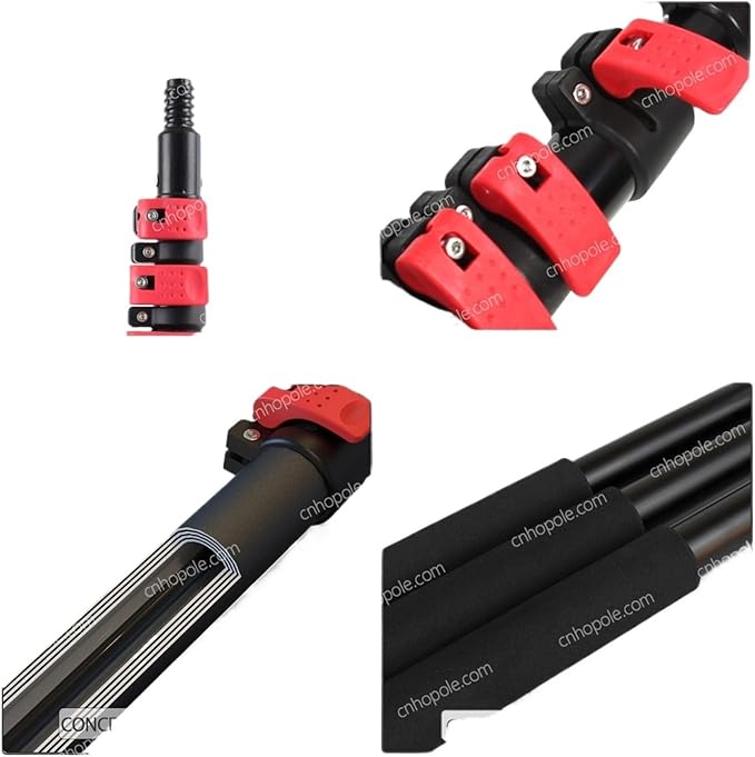 24/30/36ft Water Fed Pole Window Cleaning System Solar Panel Washing Kit Extension Telescopic High Reach Cleaner Soap Dispenser(36ft)