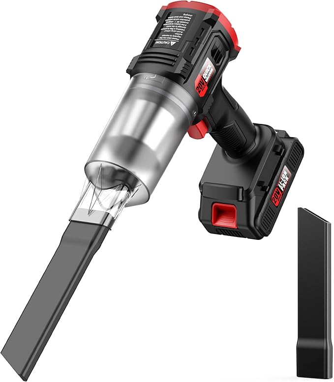 Car Vacuum Cordless 35000PA Strong Suction Handheld Vacuum with 2 Detachable Batteries 60Min Runtime Portable Vacuum Cleaner for Car Detailing Pet Hair Home Couch &amp Office 350ML XL Dust Cup