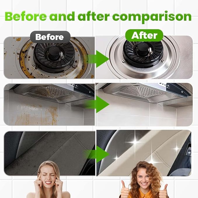 Cleanse Natural Enzyme Formula to Household Appliances 2026 New Clease Multi-Purpose Cleaner Kitchen Cleaner for Kitchen Hood Stove Oven Sink Floor (2pcs)