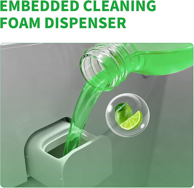 MAMADOU Smart Toilet Foaming Agent 285ml 2Pack Splash Proof Special Foam Shield Toilet Bowl Cleaner Stain-Resistant Cleaning Liquid For Fresh Bathroom Lime scent