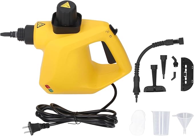 Furniture Handheld Steam Cleaner Multipurpose Handheld Steam Cleaner Multipurpose IPX4 Safety Protecting Portable for Cars (US Plug 110-120V)