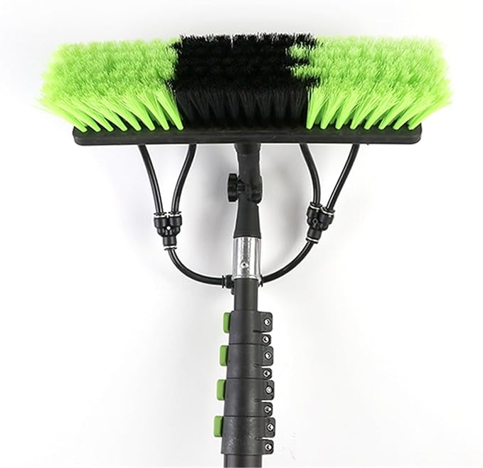 Solar Panel Cleaning Brush Water Supply Telescopic Pole Window Cleaning With Brush Cleaner Solar PanelWater Fed Pole