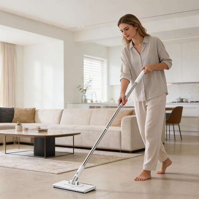 2026 New Upgraded Sweep &amp Mop Kit - Compatible with Swiffer Pads Shark Teeth Snap Grip Mini Mop Durable Hardwood Flooring Marble Cleaning Tools Home and Kitchen EssentialsWith 11 Reuse Dry Cl
