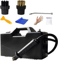 High Pressure Steam Cleaner 3800W Self Priming Steam Cleaning Machine 6000ML Portable Handheld Steamer with 2 Brushes and an Extension Elbow 9.5 Bar Steam Pressure (Black)