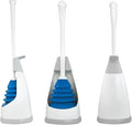 Unger EZ Plunger with No-Drip Carrying Caddy Tight Seal Toilet Bowl Tool with Portable Holder Discreet Bathroom Cleaning Supplies Declogger with Cover Accordion Shape for Less Splash Back