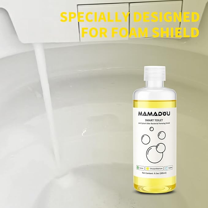 MAMADOU Smart Toilet Special Foam Agent Splash Toilet Bowl Cleaner Foaming Liquid Splash Proof Deodorizing Easy Cleaning Stain-Resistant For Fresh Bathroom 2Pack 285ml