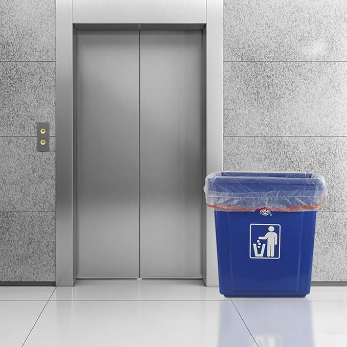 Inhouse Clear 7 Gallon Trash Bags Drawstring 120 Counts