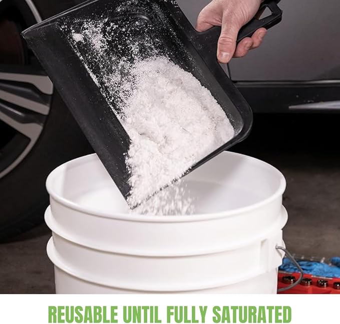 Liquid Spill Kit | 16X More Absorbent than Clay Commercial-Grade Vomit Urine Oil All Liquids Spill Powder Reusable