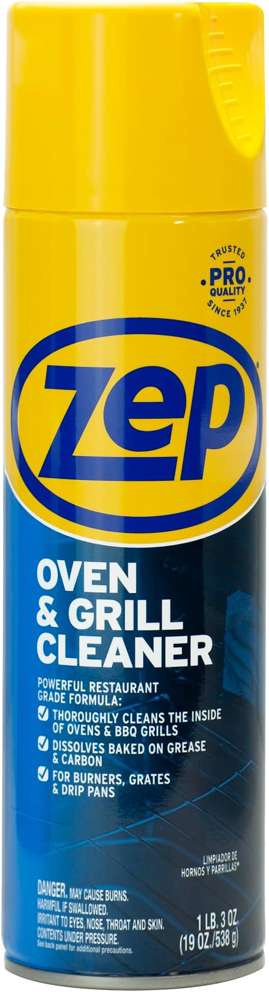 Zep Heavy-Duty Foaming Oven and Grill Cleaner - 19 oz.- ZUOVGR19 (Case of 12)-Powerful restaurant grade formula