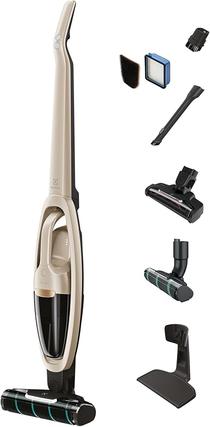 Electrolux WellQ7 Hard Floor Cordless 2-in-1 Vacuum with PowerPro Roller for Hard Surfaces 50-Minute Run Time 2 Power Modes Soft Sand