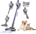 Cordless Vacuum Cleaner for Home Lightweight Stick Vacuum Cordless Rechargeable with Power Suction Up to 35 Mins Runtime Hardwood Floor Vacuum for Pet Hair Carpets Tile(Purple Blue)