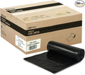 33 Gallon Trash Bags 30 Micron Heavy Duty Pure LDPE Garbage Can Liners 33 x 39 Large Black 100 Count