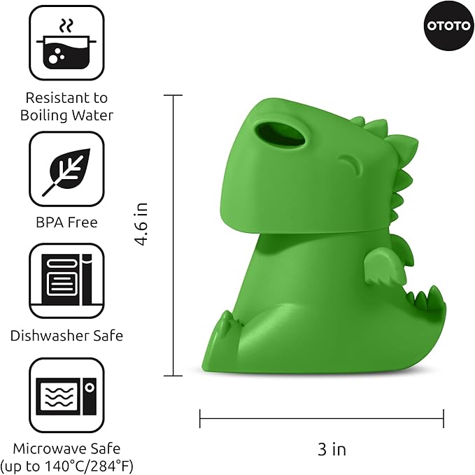OTOTO Bundle of 2 Dracowave Dragon Microwave Cleaner + Barry Bear Grater Cute Kitchen Gadgets Cute Gifts