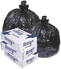 Renown REN23319-CA Trash Can Liners 33 x 39 33 gal 0.90 mil Black (Roll of 25) (Pack of 10)