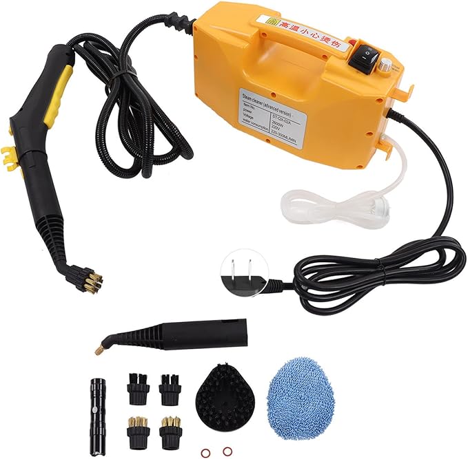 Portable Steam Cleaner Multifunctional Handheld Stream Cleaning Machine High Pressure Temperature Cleaning Machine Temperature Limiting Power Cut and Leakage Design