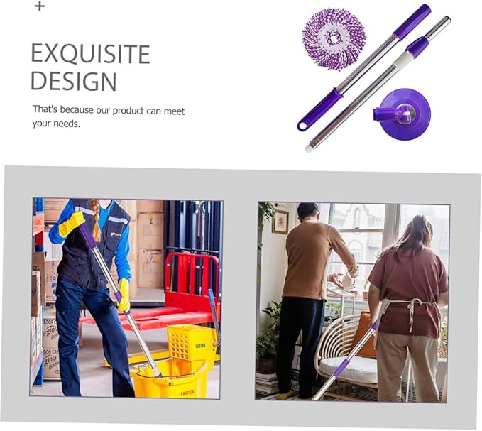 Telescopic Mop with Detachable Handle to Practical Floor Cleaning Tool for Hardwood Tile and Surfaces