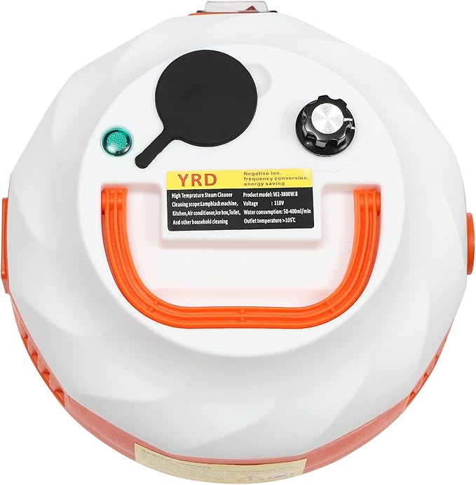 Handheld Steam Cleaner 1.6KW High Pressure Steamer for Cleaning Portable Corded Steam Cleaner for Home Use 0.35Gal Water Tank 221℉ High Temperature Fast Heating Steamer for Car Detailing (White)