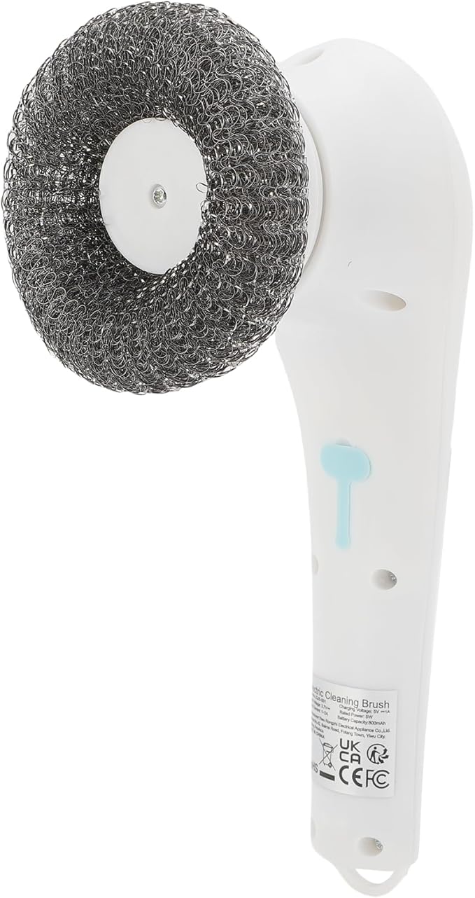 Electric Spin Scrubber Bathroom Cleaner with 5 Brush Heads Efficient Cordless Shower Spin Brush for Bathroom Sink Gas Cooking Top Shower