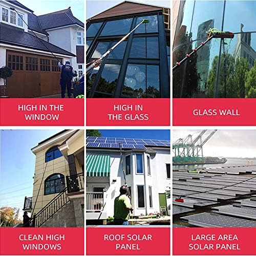 Glass Cleaning Brush Home Water Fed Telescopic Pole Kit Solar Panel Brush Rotating for Photovoltaic PanelWater Fed Pole Kit Extension PoleOutdoor Window Cleaner Window Glass Photovoltaic S