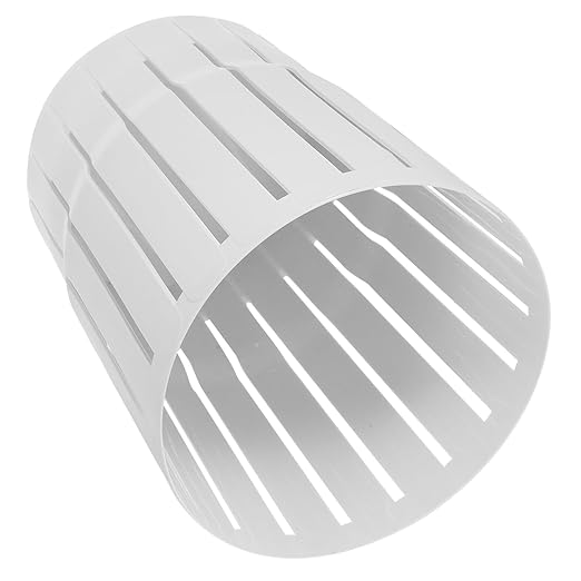 TEHAUX Small Wastebasket Bathroom Trash Can Thickened Nordic Style Open Top Garbage Bin for Home Office Bedroom Compact and Sturdy Paper Basket in White