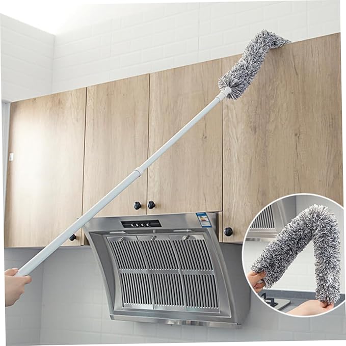 2pcs Telescopic Duster Power Scrubber Dust Mop Ceiling Duster Washable Extendable Duster Handheld Vacuum Cleaning Window Cleaner Duster Refills Duster for Blinds Battery Air Duster/1257