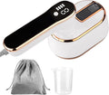 110V Handheld Led Digital Steamer Travel-Friendly Touch Screen Water Cup and Storage Bag Included White