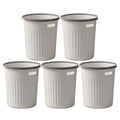 Bathroom Trash Can Round 5 Gallons Compact Garbage Cans for KitchenPlastic Commercial Small Capacity Small Garbage Can for Indoor Office Dorm Bathroom Living Room Paper Outdoor Laundry Restroom