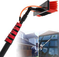 Window Cleaning Pole Water Fed Telescopic Brush Window and Solar Cleaning Pole for Cleaning Photovoltaic and Solar Panels and Other Cleaning Activities50cmBrush-9mRod (30cmbrush 6mRod)