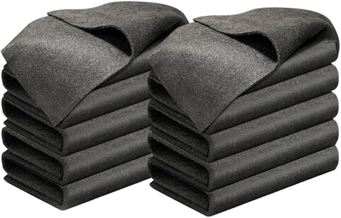 Fliwos Thickened Magic Cleaning Cloth 2026 Upgrade Reusable Streak Free Cleaning Cloths Microfiber Cleaning Rags Multipurpose Lint Free Glass Wiping Towels for Kitchen Window Cars (10 12×16 in)