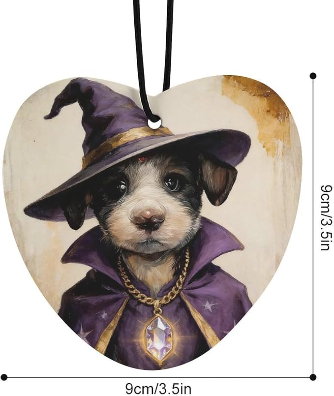5PCS Car Air Freshener Hanging Personalized Double Sided Wizard Pup Car Fresheners Long Lasting New Cars Scents Cute Automotive Freshies for Closets Drawers (tea)