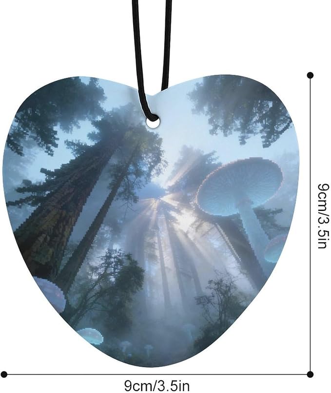 5PCS Car Air Freshener Hanging Personalized Double Sided Tropical Rainforest Car Fresheners Long Lasting New Cars Scents Cute Automotive Freshies for Closets Drawers (tea)