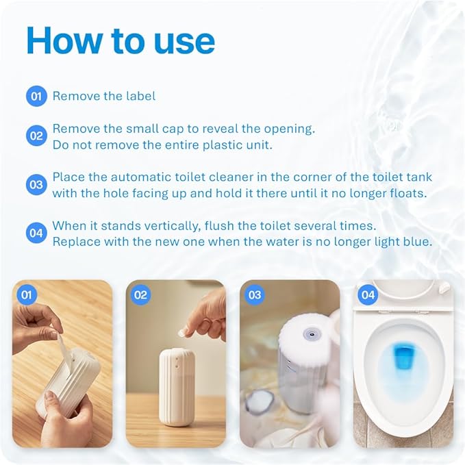 Fresh &amp Fresh Automatic Toilet Bowl Cleaners (Sunset Orange) - 68 Bottles(UPTO 2500 FLUSHES/Bottle) Commercial and Residential Cleaner 3-4 MONTH Lasting Toilet Bowl Cleaner Bottle