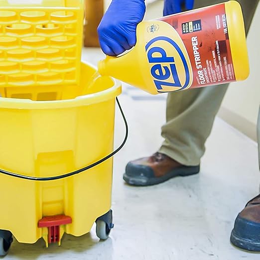 Zep All-in-One Industrial Floor Cleaning Kit - Contains Floor Stripper Floor Sealer Floor Polish and Floor Cleaner - 1 Gallon (Case of 4) ZULFKIT - Great for Homes Kitchens and High-Traffic Areas