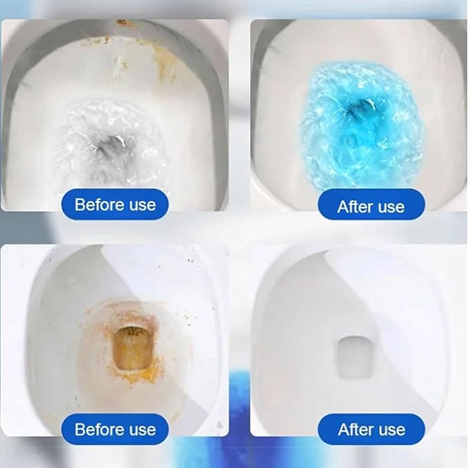 Concentrated Descaling Toilet Cleaning StickFour Scents of Toilet Cleaning Sticks2024 Upgrade Effective Toilet BowToilet Cleaning Powerful Descaling Toilet Bowl Cleaners Stick(Blue)