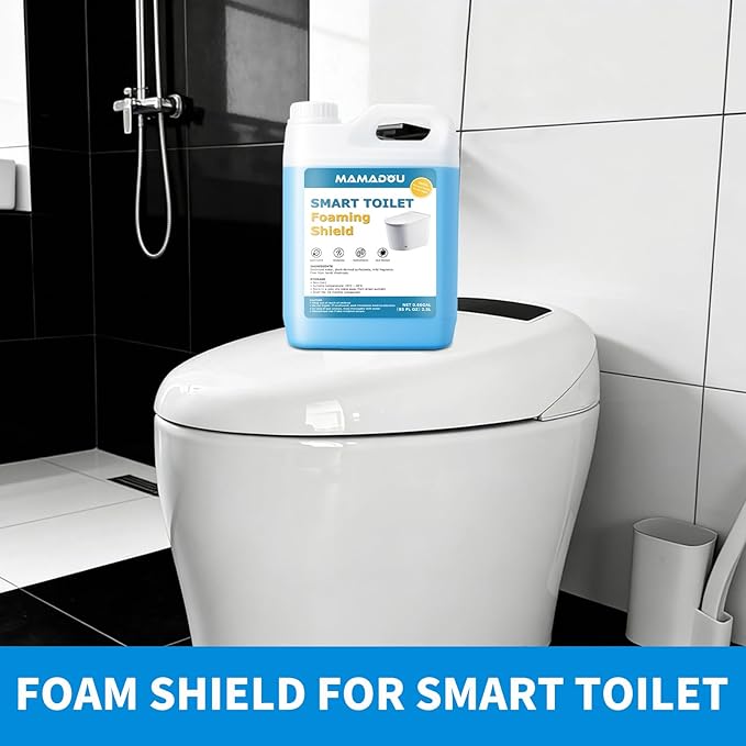 MAMADOU 2.5 Liters Commercial Smart Toilet Foam Agent Cleaner Powerful Stain-Resistant Anti-Splash Toilet Bowl Foaming Shield Liquid Large Capacity Cleaning Fresh Comfortable Bathroom