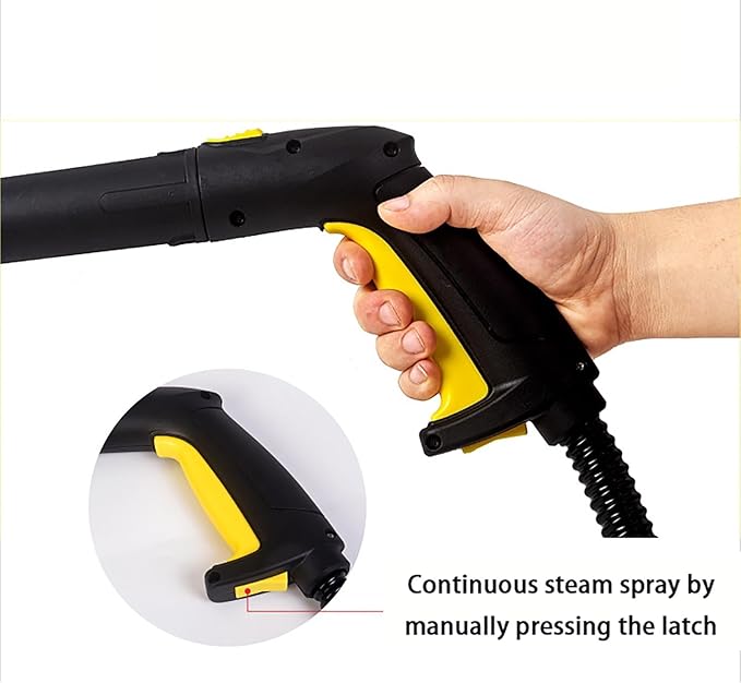 Heavy Duty Canister Steamer Steam Mop with 5M Extra Long Power Cord for Home Floor Cleaning Wallpaper Removal Upholstery Car Detailing