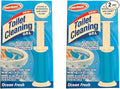 Toilet Cleaning Gel Cleans &amp Deodorizes with Every Flush 1 Dispenser with 12 Flower Stamps 1.34 oz (2 Count) Stops Limescales and Stains with Air Freshener Scent