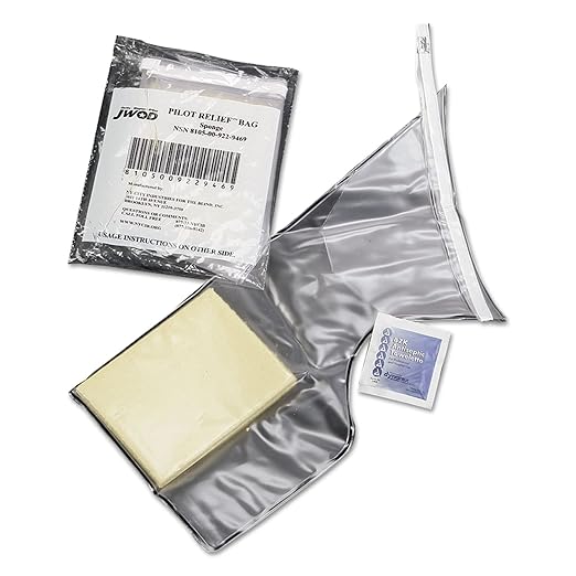 Piddle Pak Crew Relief Bag - Sponge Type 8105-00-922-9469
